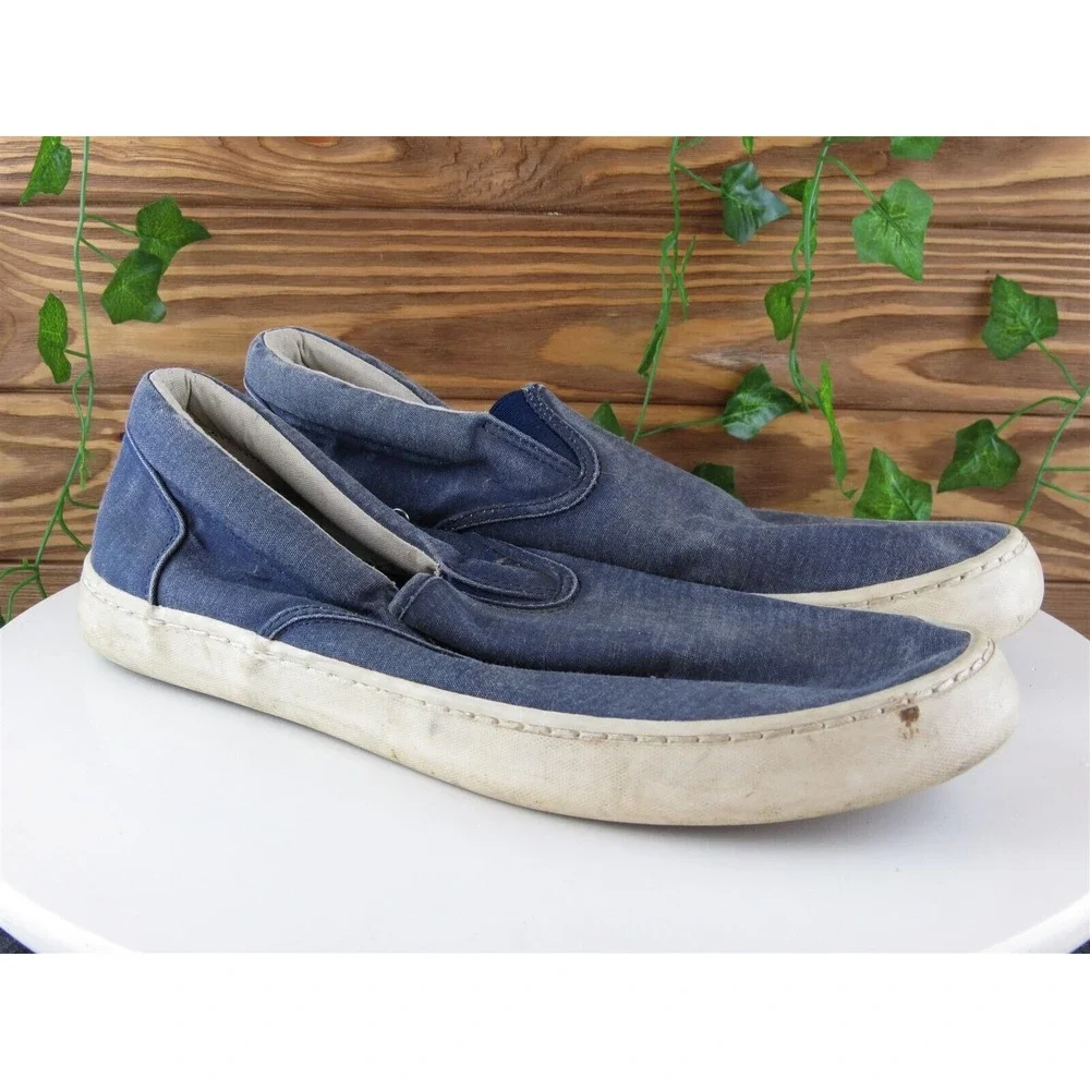Sperry Top-Sider Sz 10.5‎ Slip-On Blue Fabric Men Slip On  Medium (D, M)